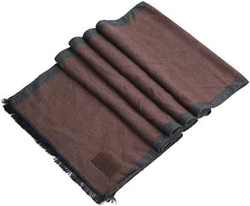 Mio Marino Winter Scarf for Men, Soft Knit Scarve, in an Elegant Gift Box - Brown & Gray