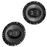 JBL CS763 CS-Series 6.5In 135 Watts Peak 3-Way Coaxial Car Audio Loudspeaker , Black