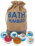 Bomb Cosmetics Handmade Hessian Sack Blaster Gift for Him, Bath Humbug, Spicy, 7 Count