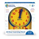 Learning Resources Primary Time Teacher Junior 24-Hour Learning Clock, Kids Learning to Tell the Time, Telling the Time Clock, Analogue and Digital Learning Clock