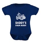 TeeStars - Daddy's Farm Buddy - Cute Farmers Babies Gift Baby Bodysuit 6M Navy