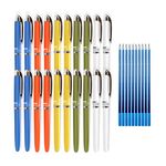 WIN Guide Ball Pens | 20 Blue Ink Pens With 10 Refills | Pens for Writing | Premium Pens Set | 0.6 mm Tip | Smooth Writing | Lightweight Multicolour Body | School,Office & Corporate | Premium