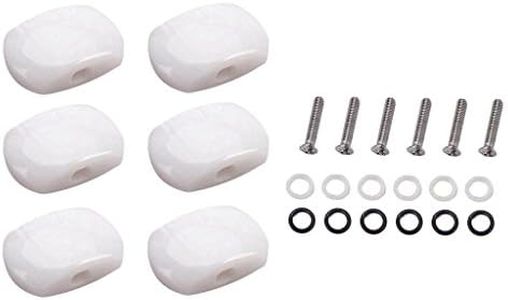 Paquete de 6 pares de guitarras clásicos, Tuners, Tuners, cabezales de máquinas, botones, botones, mango, punta de tapa, instrumentos de música, Color #2