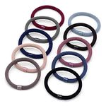 Jay Gopal Fashion Thick Basic Colorful Elastic Hair Bands Lady Ponytail Holder Rubber Bands for Women's (Multicolor) (Pack Of 10)