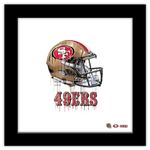 Gallery Pops NFL San Francisco 49ers - Drip Helmet Wall Art, Black Framed Version, 12" x 12"