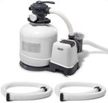 INTEX 3000 GPH Above Ground Swimming Pool Sand Filter Pump with Automatic Timer with 2 Pack of 1.5" Diameter 1500 GPH Pump Replacement 59" Hoses