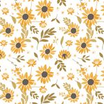 DXueEir Floral Peel and Stick Wallpaper Sunflower Wall Decals Removable Self-Adhesive Wallpaper for Bathroom,Kitchen Vinyl Waterproof Wallpaper for Home Decor Renter Rriendly Wallpaper 17.7'' x 118''