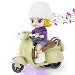 Zest 4 Toyz Musical Tricycle Toy for Kids 360 Degree Rotating with Light & Music Sound Educational Interactive and Fun Motorcycle Suitable for 1+ Years Boys & Girls (Pack of 1) Multicolor