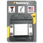 Holstery DriverMaster V2 | Clip-On Tool Belt Drill Holder - Simple Hook Holster for Cordless Drill, Impact, Nailer, Tape Measure, or Any Tools with Hanger Clips