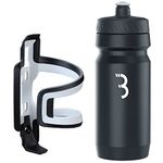 BBB Cycling DualAttack And CompTank I Bike Bottle Cage And Bottle Set I Easy Acces Lightweight Dual Composite Bike Bottle Holder I BPA-free Water Bottle I Universal Fit 550ml I BBC-40C