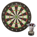 Accudart Mini Dart Dock - 3" Self Healing Sisal Dartboard - Official Mini Replica - Store Your Darts Anywhere - Darts Not Included, Black