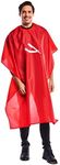 Betty Dain Barber Pole Cutting/Styling Cape, Red