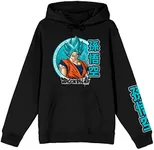 Bioworld Dragon Ball Super Ultra Instinct Goku Men's Black Sweatshirt-Small