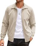 COOFANDY Mens Casual Zipper Jacket 