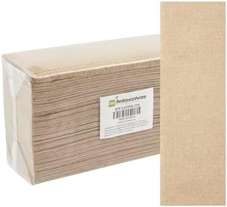 Restaurantware M Fold Paper Towels 9.5 x 9.25 Inch - 250 Commercial Multifold Hand Towels, 1 Ply, Kraft With Full-Dot Embossing - Dispensers Sold Separately