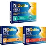 NiQuitin 21 mg Nicotine Patch 7 Clear Patches for 1 Weeks Treatment + NiQuitin 14 mg Nicotine Patch 7 Clear Patches for 1 Weeks Treatment - 24h Craving Control + NiQuitin 7mg Nicotine Patch, Pack of 7