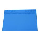 Soldering Silicone Pad Mat, Heat Insulation Repair Maintenance Platform for Phone Repair service Magnetic Heat Solder 350MM*250MM(Navy)