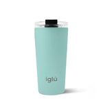 iglu Reusable Coffee Cup | Thermal Insulated Stainless Steel Travel Mug with Screw Lid | Leakproof & Double Walled - Great for Hot & Cold Drinks | Premium Eco-Friendly Gift (Ocean Teal, 16oz)