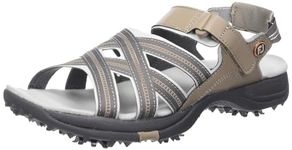 Footjoy Women's Sandals Golf Shoes Beige 9 M, tan/Light Grey, US