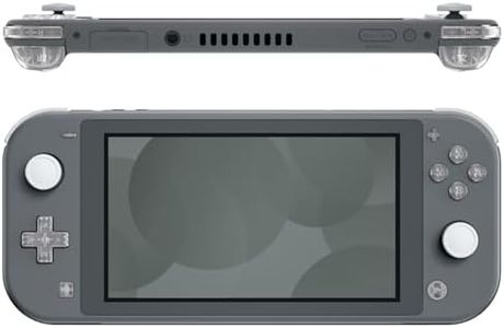 eXtremeRate Clear Replacement ABXY Home Capture Plus Minus Keys Dpad L R ZL ZR Trigger for Nintendo Switch Lite, Full Set Buttons Repair Kits with Tools for Nintendo Switch Lite