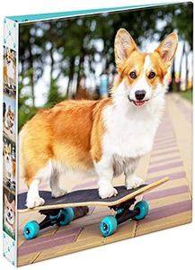 Avery Friends 3 Ring Binder, 1 Inch Round Rings, Corgi Puppy (26840)