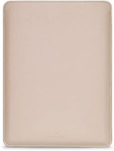 Comfyable Laptop Sleeve 13 Inch Precisely Compatible with MacBook Pro M2 2022 M1 2020-2016 & Mac Air M3 2024 M2 2022 M1 2020, Not Fit Old Versioned MBA/MBP, Faux Leather Cover Case, Sand