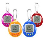 YLTPAJK 4pcs Electronic Pets Virtual Nano Pet Giga Digital Pets Keychain Game Keyring Electronic Toys Digital Pet Machine Handheld Electronic Game Machine with Keychain