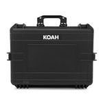 Koah Weatherproof Hard Case with Customizable Foam (22.4 x 16.7 x 8.5 Inch Outer, 19.9 x 13.9 x 7.6 Inner)