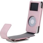 F8z059 Pink Leather Flip Case for Ipod Nano