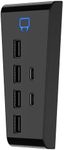 Venom PS5 USB Hub - 6-Port - Includes 4 x USB 2.0 and 2 x USB Type C (PS5) - Black