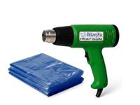 Delivery Pax 2000W Heat Gun Machine with Shrink 20inch x 10m | Heat Gun for Shrink Wrapping | Heat Gun Machine | Hot Gun Machine for Packing| Hot Air Gun Machine for paint and sticker removal