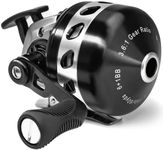 BALLISTA BL33 Spincast Bowfishing Reel Slingshot Bow Fishing, Stainless Steel, Left/Right Reversible Handle, 3.6:1 Gear Ratio, Strong Line 5# 45 Yards 0.35mm/50lb