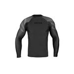 Sanabul Essentials Long Sleeve Compression Training Rash Guard for MMA BJJ Wrestling (Medium, All Black)