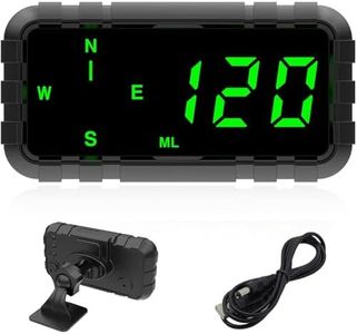 OinDoDi Heads Up Display for Car Digital GPS Speedometer kit MPH Odometer Automotive Compass for Dashboard HUD Fatigued Driving Alert Speeding Alarm for Trucks Golf cart All Vehicles (C3010)