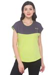 AV2 Women's Maternity Regular Fit Top (8009Bl_Lime Green_Large)