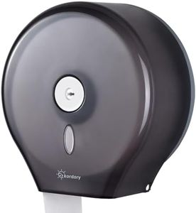 Toilet Paper Holder Wall Mount: Commercial Toilet Paper Dispenser - 9" Jumbo Toilet Paper Roll Holder for Bathroom, Black