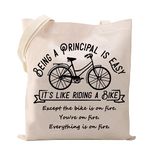 Principal Tote Bag Gift for Administrator Principal Admin Thank You Gift Being a Principal Is Easy Shopping Bag (BEING A PRINCIPAL tote bag CA)