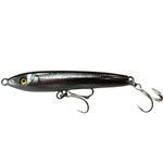 Lazy Lures - The Reaper Range, Top Water Wooden Lures For Seabass, 12cm In Length And 22g In Weight, Equipped With Extra Strong Treble Hooks (Silver)