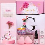 Bath Sets Birthday Pamper Gifts for Women Her, Unique Personalized Skin Care Self Care package for Her Pamper Hampers Kit for Women, Relaxation Spa Sets Birthday Gifts Ideas for Women Best Friend Mum