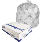 Genuine Joe GJO01011 Low-Density Trash Can Liner, 16 gallon Capacity, 31" Length x 24" Width x 0.60 mil Thickness, Clear (Box of 500)