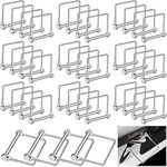 Pelopy 60 Pcs Square Trailer Pin 1/4 Inch Diameter x 2-3/4 Inch Long Safety Shaft Locking Pin Wire Trailer Hitch Pin Trailer Coupler Pin Metal Pins for Farm Lawn Garden Hitches Trailers Wagons Towing