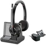 Plantronics SAVI 8200 Series W8220-M Wireless DECT Headset System with HL10 Straight Plug Lifter, Certified for Skype for Business