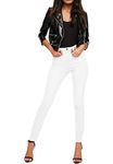 Hybrid & Company Super Comfy Stretch Women 5 Pocket Jeans P28868SK White 7