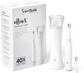 SuperMouth® ULTIM8 SmartBrush™ System - Electric Toothbrush, Patented SuperBristles® Clean 40X Better, UV Sanitizing & Drying SmartHub®, Dual Sonic Modes, Pressure Sensor - Teens & Adults