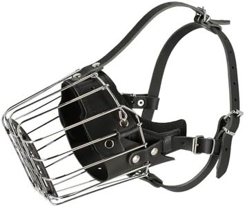 DINGO GEAR Dog Training Muzzle, Military K9 Agitation Metal Muzzle for Male Rottweiler S02999