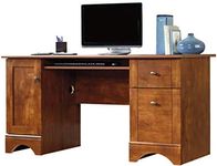 Sauder Computer Desk, Brushed Maple