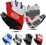 CXWXC Cycling Gloves for Men Women - Breathable Gel Road Mountain Bike Riding Gloves - Anti-Slip Half Finger Glove for Fitness Cycling Training Outdoor Sports