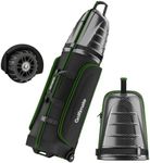 Golf Travel Bags for Airlines with Carbon Fiber Hard Top, Protective Club Traveling Cover with Wheel, Golf Club Carrier Case for Airplanes, Thick Padding, Durable Zipper and 2 Sided Spacious Pockets