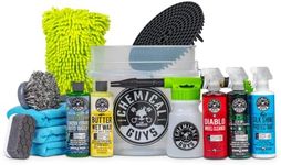 Chemical Guys HOL126 14-Piece Arsenal Builder Car Wash Kit with Foam Gun, Bucket, and (5) 16 oz Car Care Cleaning Chemicals, Gift for Car & Truck Lovers, Dads and DIYers (Works w/Garden Hose)