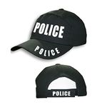 deevan Unisex SWAT FBI Police Security Black Hat Adults Outdoor Sports Baseball Cap UK (Police Hat, Black)